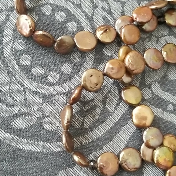 Silpada Brown Pearl Triple Strand Necklace - Picture 8 of 8